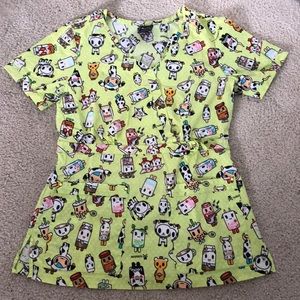 KOI tokidoki scrub top
